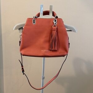 Vince Camuto Vintage Rose 🌹 Elva Leather Satchel with Tassel Accent